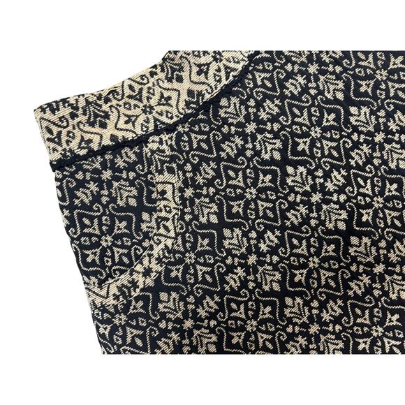 Free People Black and Tan Lined Pocketed Zip Skirt - Size 4 - Picture 4 of 7